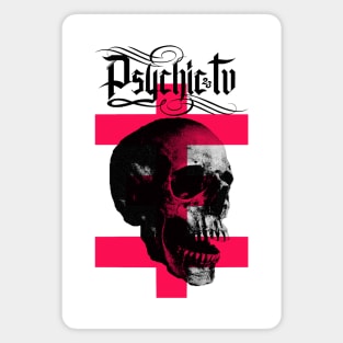 Psychic TV Skull Magnet